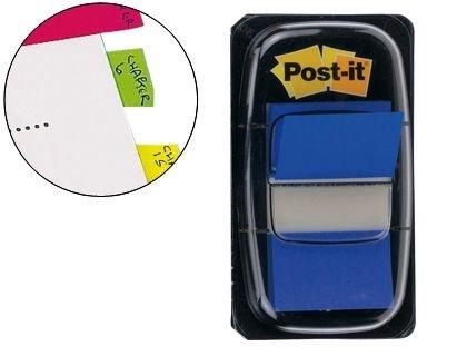 DISPENSADOR 50 BANDERITAS SEPARADORAS 680-2 POST-IT COLOR AZUL