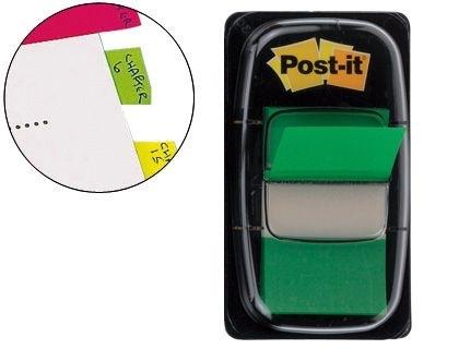 DISPENSADOR 50 BANDERITAS SEPARADORAS 680-3 POST-IT COLOR VERDE