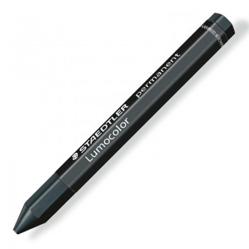 CAJA 12 CERAS PERMANENTES MARCAR STAEDTLER LUMOCOLOR OMNIGRAPH 236 COLOR NEGRO