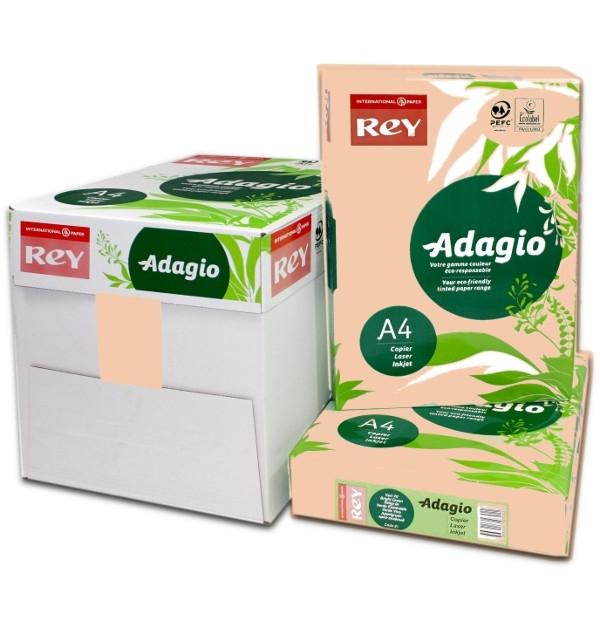 PAQUETE PAPEL DIN A4 COLOR 60 ALBARICOQUE ADAGIO 80 GRAMOS 500 HOJAS