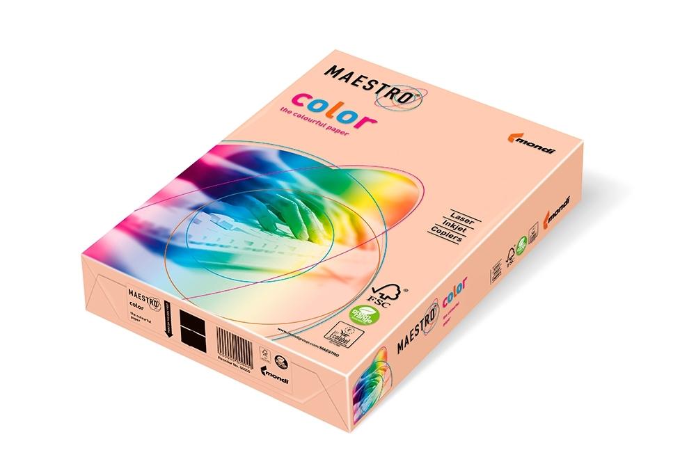 PAQUETE 500 HOJAS PAPEL DIN A4 80 GR SALMON MAESTRO MONDI SA24