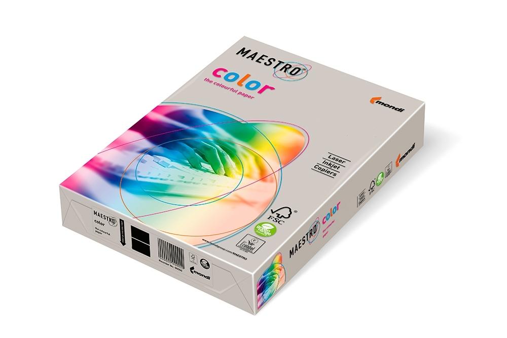 PAQUETE 500 HOJAS PAPEL DIN A4 80 GR GRIS MAESTRO MONDI GR21