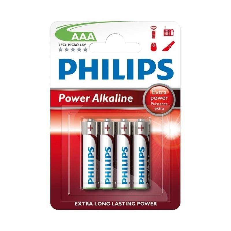BLISTER 4 PILAS PHILIPS POWER ALKALINE LR03 AAA