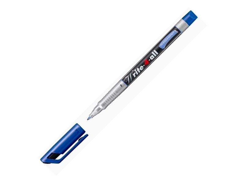 ROTULADOR PERMANENTE STABILO WRITE 4 ALL PUNTA F AZUL