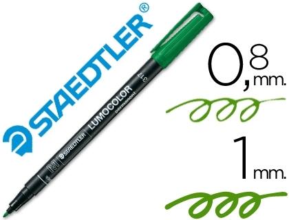 ROTULADOR STAEDTLER LUMOCOLOR PUNTA M 0,8 - 1 MM VERDE 317-5