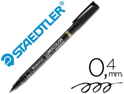 ROTULADOR STAEDTLER LUMOCOLOR PUNTA S 0,4 MM NEGRO 313-9