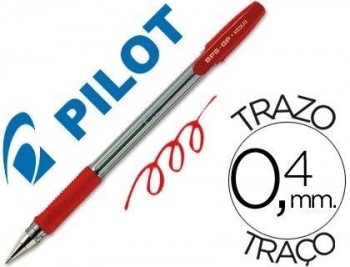 BOLIGRAFO PILOT BPS-GP COLOR ROJO