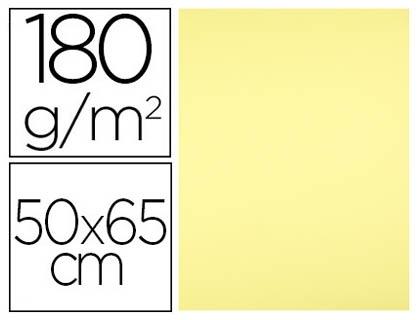 CARTULINA 50X65 185 G. AMARILLO CLARO