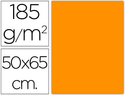 CARTULINA 50X65 185 G. NARANJA