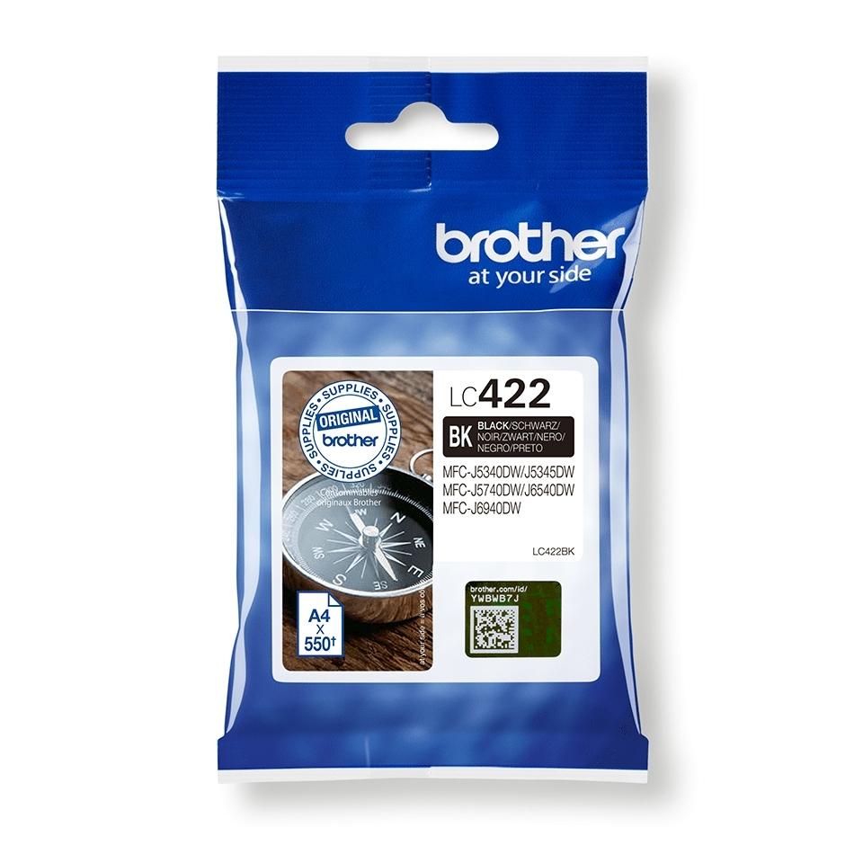 CARTUCHO BROTHER LC422BK NEGRO