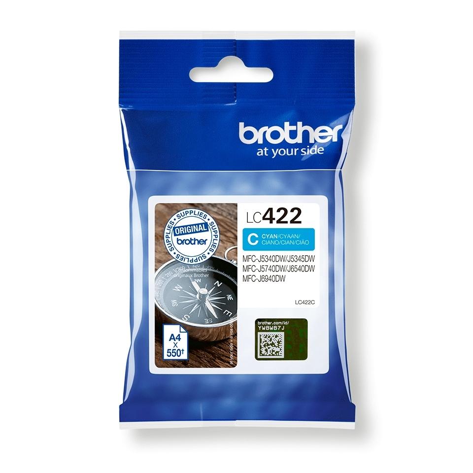 CARTUCHO BROTHER LC422C CIAN