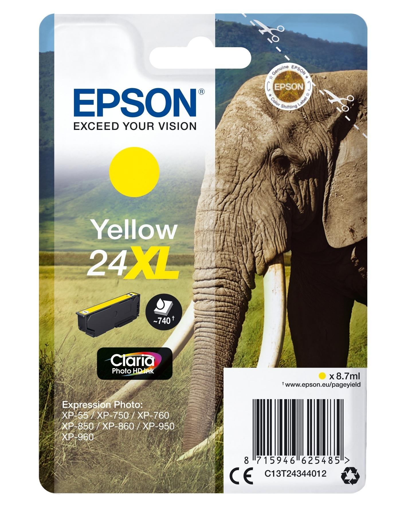CARTUCHO EPSON 24XL AMARILLO C13T24344012