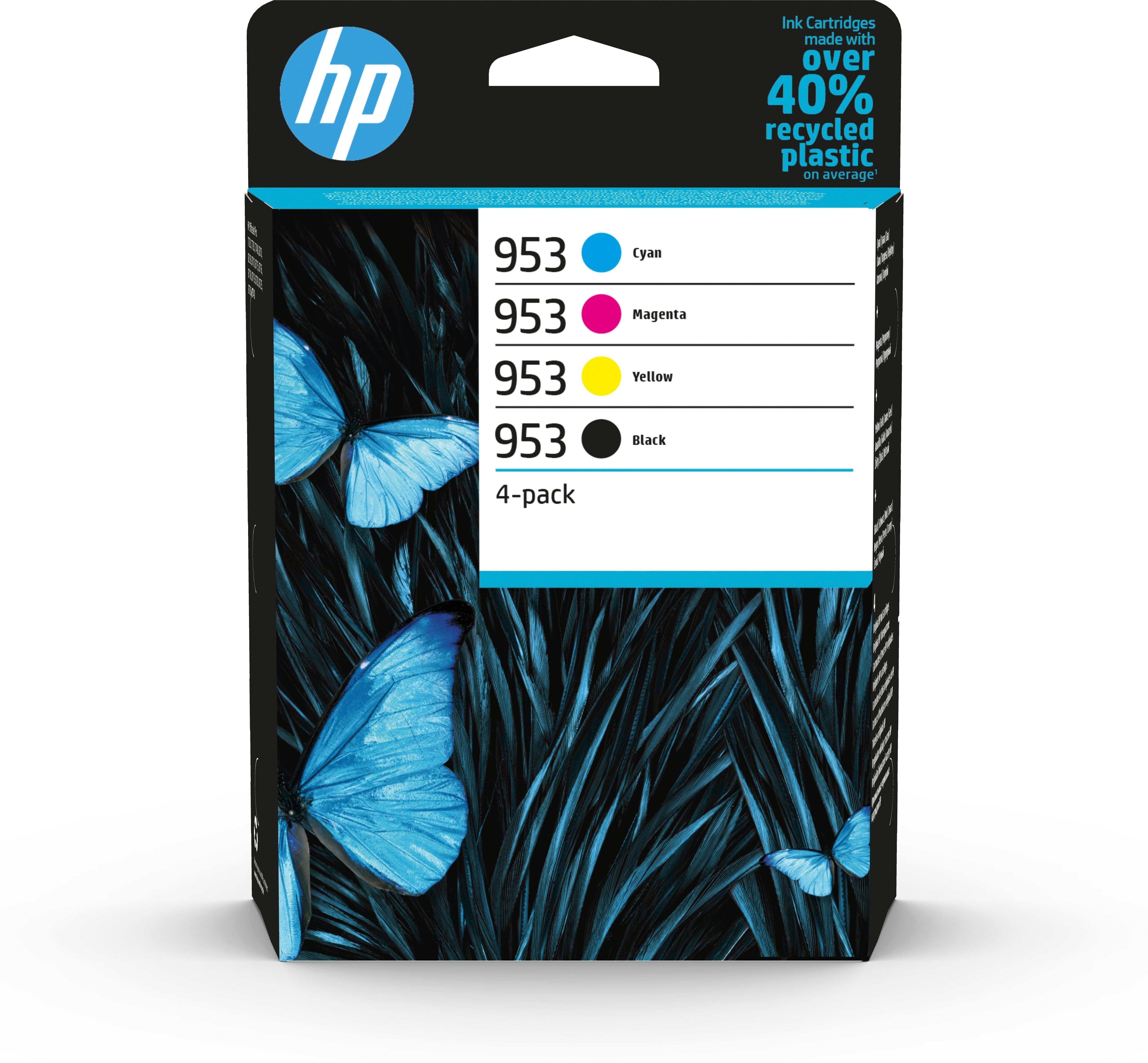 PACK 4 CARTUCHOS HP 953 6ZC69AE NEGRO / CIAN / MAGENTA / AMARILLO