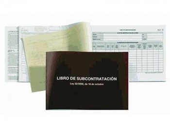 LIBRO SUBCONTRATACION MIQUELRIUS 5089 FOLIO NATURAL JUEGO DE 10 HOJAS AUTOCOPIATIVAS COD 39024