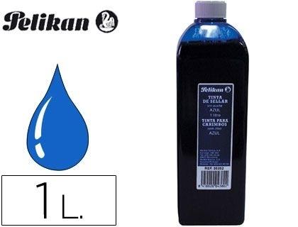 TINTA TAMPON PELIKAN AZUL -FRASCO DE 1 LITRO COD. 23293