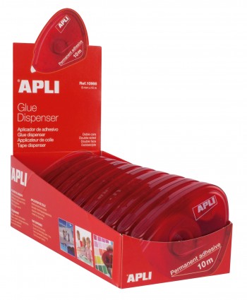 APLICADOR ADHESIVO DOBLE CARA 8 MM X 10 M APLI RF 11037