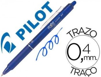 BOLIGRAFO PILOT FRIXION CLICKER BORRABLE 0,7 MM COLOR AZUL COD 53683