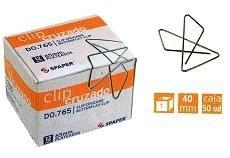 CAJA 50 CLIPS MARIPOSA Nº 2 40 MM SPAPER