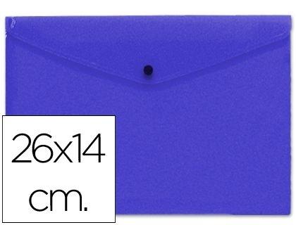 CARPETA LIDERPAPEL DOSSIER BROCHE POLIPROPILENO TAMAÑO SOBRE AMERICANO 260X140 MM AZUL COD. 50390