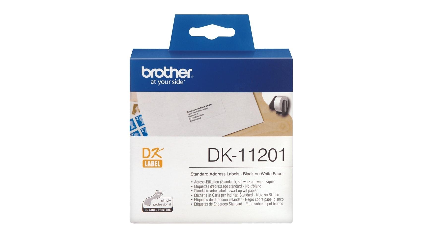 ROLLO 400 ETIQUETAS BROTHER DK11201 29MM X 90MM