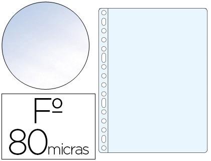 CAJA 100 FUNDAS POLIPROPILENO FOLIO CRISTAL 11 TALADROS ESSELTE RF. 46106