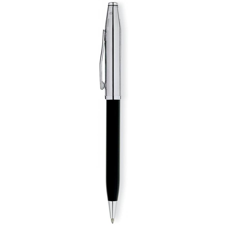 BOLIGRAFO CROSS CENTURY II PLATA DE LEY / LACA NEGRA