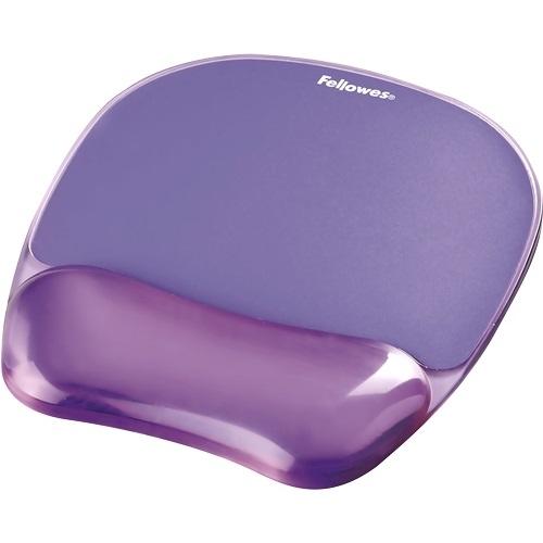 ALFOMBRILLA Y REPOSAMUÑECAS GEL CRYSTAL FELLOWES VIOLETA