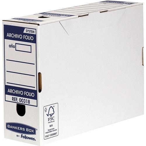 CAJA DE ARCHIVO DEFINITIVO FOLIO 100MM AZUL FELLOWES