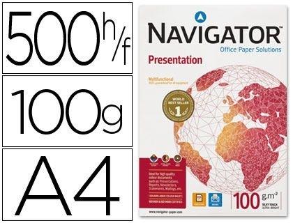 PAQUETE PAPEL 500 HOJAS DIN A4 NAVIGATOR PRESENTATION 100 GRS