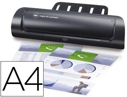 PLASTIFICADORA GBC INSPIRE FORMATO A-4 2 RODILLOS HASTA 80 MICRAS COD 49352