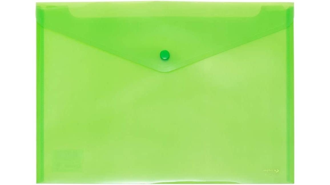 DOSSIER SOBRE BROCHE GRAFOPLAS ECOPLAS FOLIO POLIPROPILENO TRANSLUCIDO VERDE