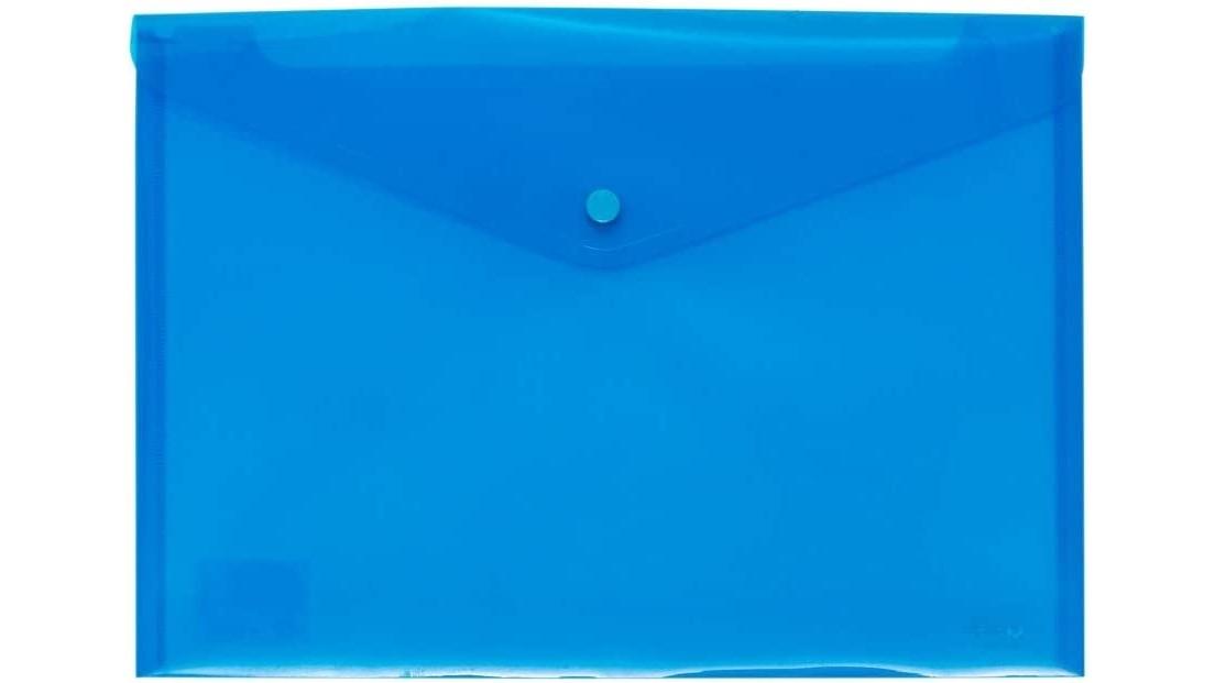 DOSSIER SOBRE BROCHE GRAFOPLAS ECOPLAS FOLIO POLIPROPILENO TRANSLUCIDO AZUL