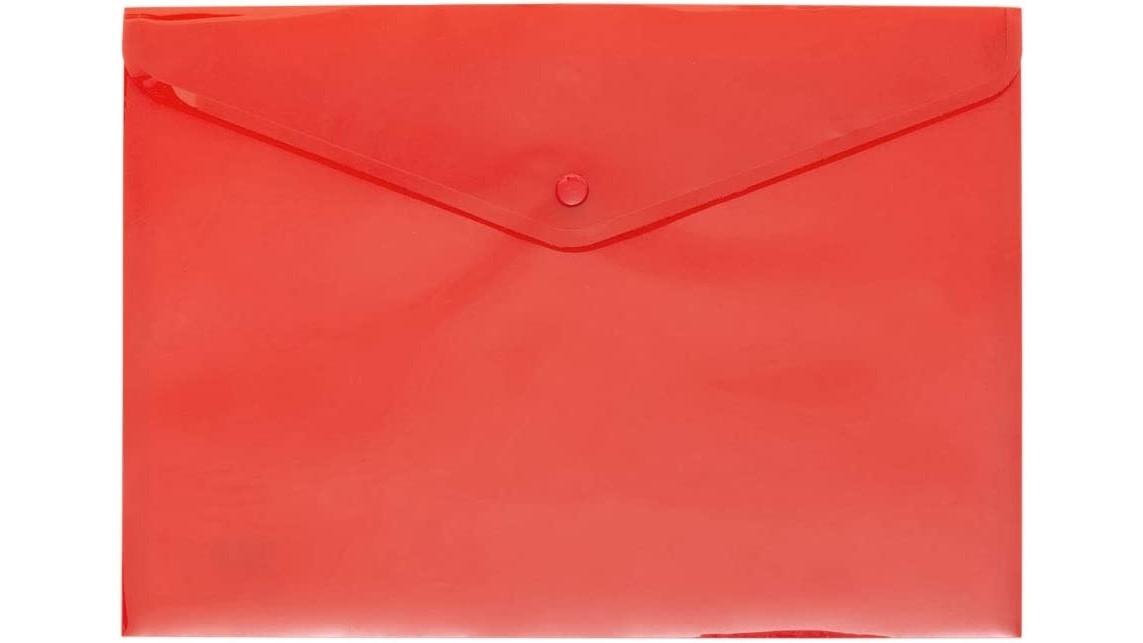 DOSSIER SOBRE BROCHE GRAFOPLAS ECOPLAS FOLIO POLIPROPILENO TRANSLUCIDO ROJO