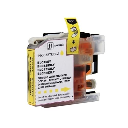 CARTUCHO COMPATIBLE BROTHER LC125XLYBP AMARILLO