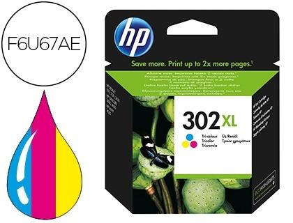 CARTUCHO HP 302XL COLOR F6U67AE