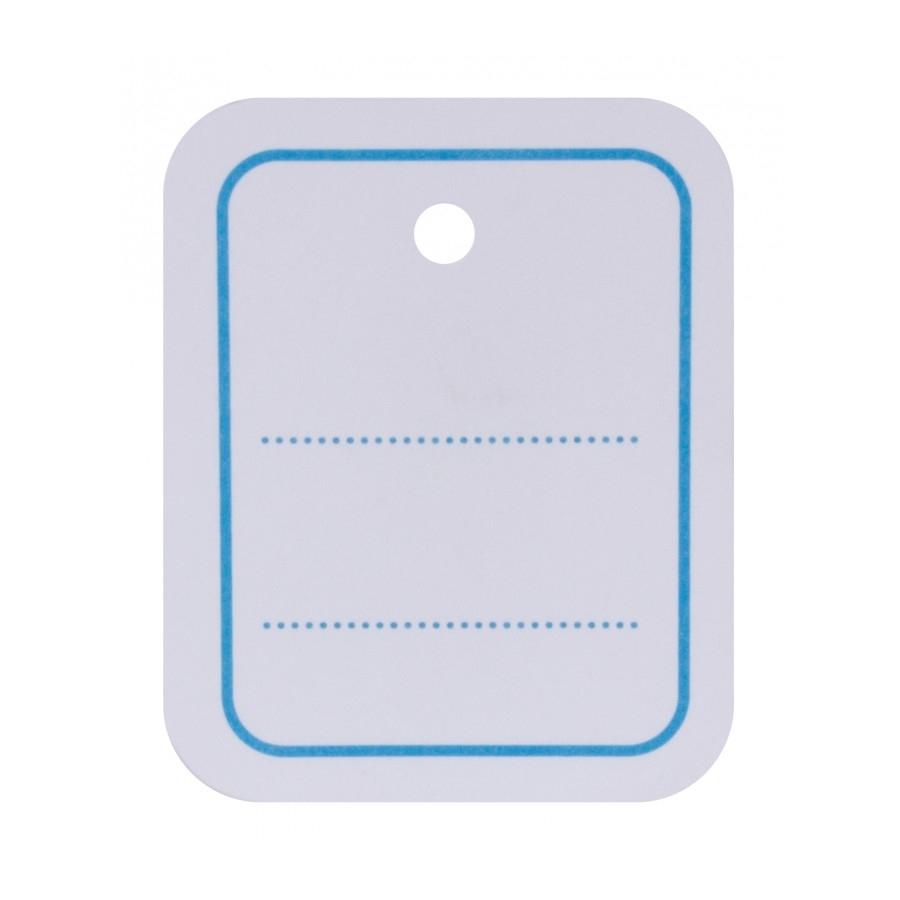 CAJA 1000 ETIQUETAS COLGANTES TEXTILES PERFORADAS 31 X 46 APLI RF 161021