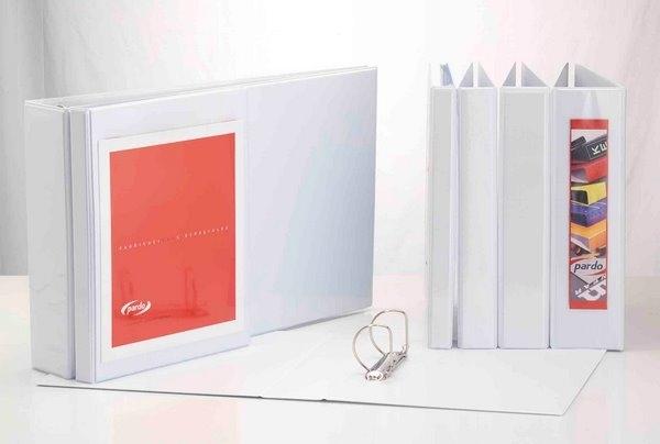 CARPETA CANGURO 4 ANILLAS MIXTAS 40MM PARDO PERSONALIZACION TOTAL A4 PLASTICO COLOR BLANCO