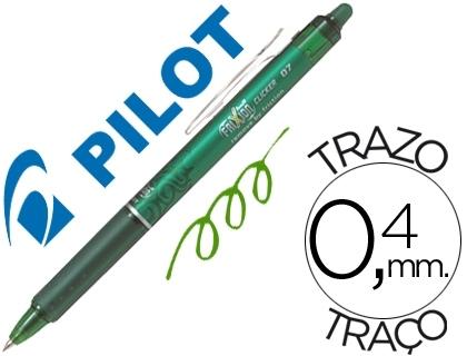 BOLIGRAFO PILOT FRIXION CLICKER BORRABLE 0,7 MM COLOR VERDE COD. 53685