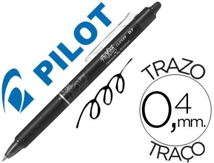BOLIGRAFO PILOT FRIXION CLICKER BORRABLE 0,7 MM COLOR NEGRO COD. 53682