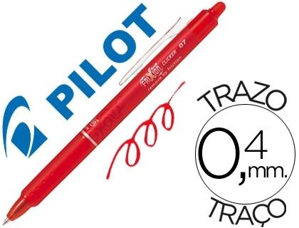 BOLIGRAFO PILOT FRIXION CLICKER BORRABLE 0,7 MM COLOR ROJO COD. 53684