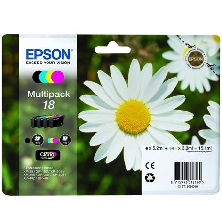 MULTIPACK EPSON 18 4 COLORES C13T18064012