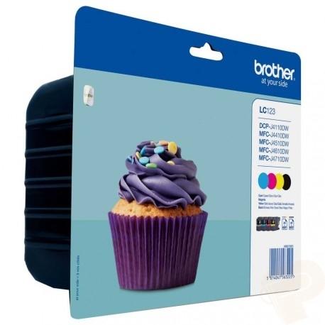 PACK 4 CARTUCHOS BROTHER LC123