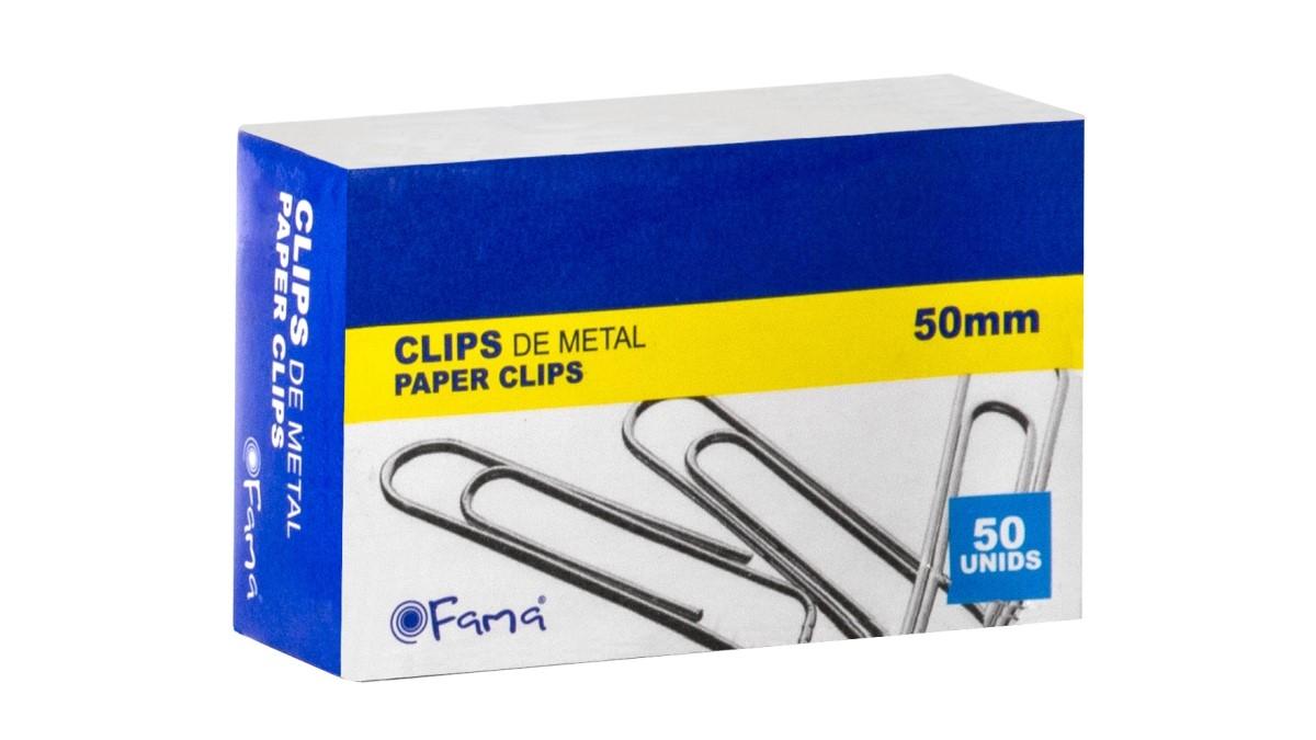 CAJA 50 CLIPS GALVANIZADOS Nº 4 50MM FAMA