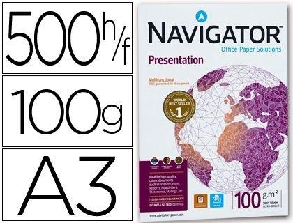 PAQUETE PAPEL 500 HOJAS DIN A3 NAVIGATOR PRESENTATION 100 GRS