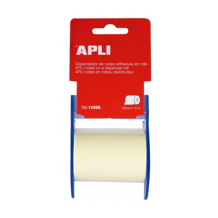 NOTAS ADHESIVAS EN ROLLO ESTANDAR 60X10 APLI RF 11595