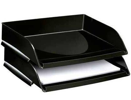 BANDEJA SOBREMESA CEP PLASTICO NEGRA 351X260X69 MM COD 57156