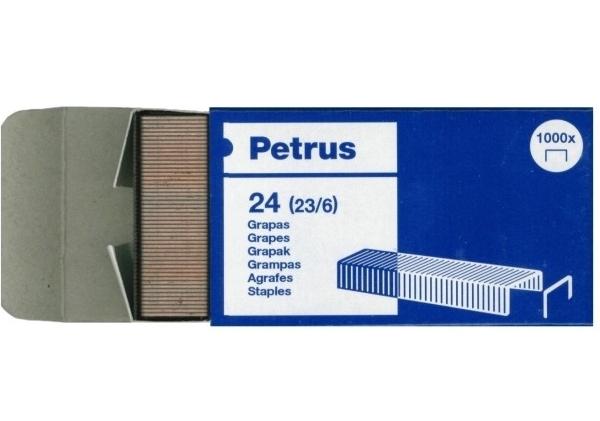 CAJA 1.000 GRAPAS Nº 24 GRUESOS PETRUS