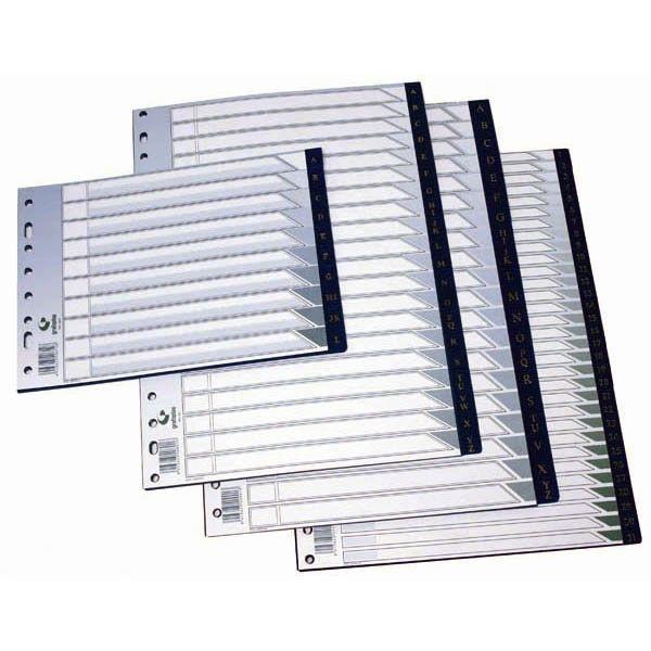 INDICE PLASTICO AZ 1/4 APAISADO 8 T GRAFOPLAS