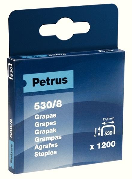 CAJA 1.200 GRAPAS PETRUS 530/6 (6 MM)