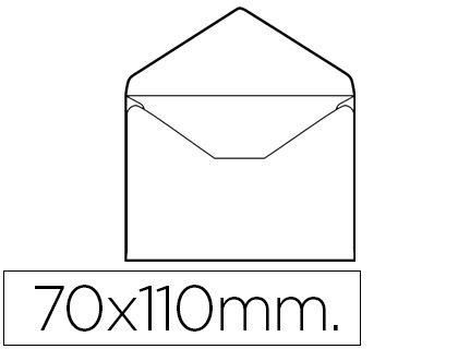 SOBRE LIDERPAPEL N.0 BLANCO TARJETA DE VISITA 70X110MM SIN ENGOMAR CAJA DE 100 UNIDADES COD 31913
